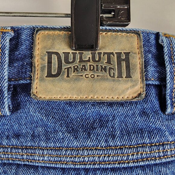 Duluth Trading Co Jeans Men 48x30 Ballroom Flannel Lined Denim Blue 100% Cotton - Picture 9 of 10